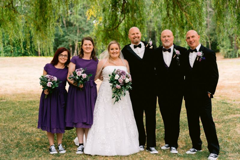 Happy bridesmaids and groomsmen. | Trung Phan Photography