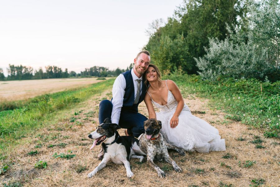 Pacific Northwest wrap up wedding